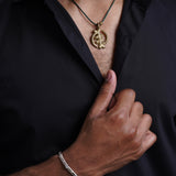 Gold and silver plated handcuff with Swaroski stones