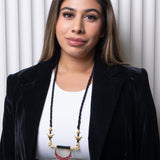 Artisan Aura Necklace: Artisan sleek and lightweight long necklace long - Isha Collection