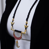 Artisan Aura Necklace: Artisan sleek and lightweight long necklace long - Isha Collection