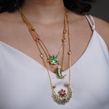 Lustrous Layered Necklace- Isha Collection