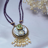 Stunning mother of pearl inlaid pendant