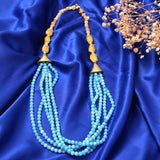 Beautiful Aqua colored layered beads