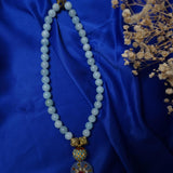 powder blue agate necklace