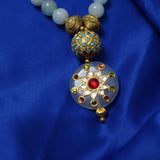 powder blue agate necklace