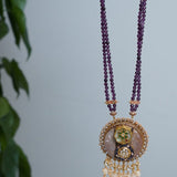 Stunning mother of pearl inlaid pendant