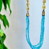Beautiful Aqua colored layered beads
