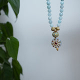 powder blue agate necklace