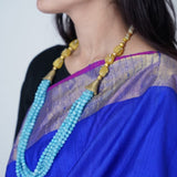 Beautiful Aqua colored layered beads