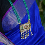 Stunning Gold pendant with Kundan ornate motifs