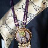 Stunning mother of pearl inlaid pendant
