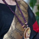Stunning mother of pearl inlaid pendant