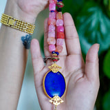 shaded pink agate beads