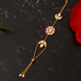 Heritage Haath Phool With White Kundan Embellishments
