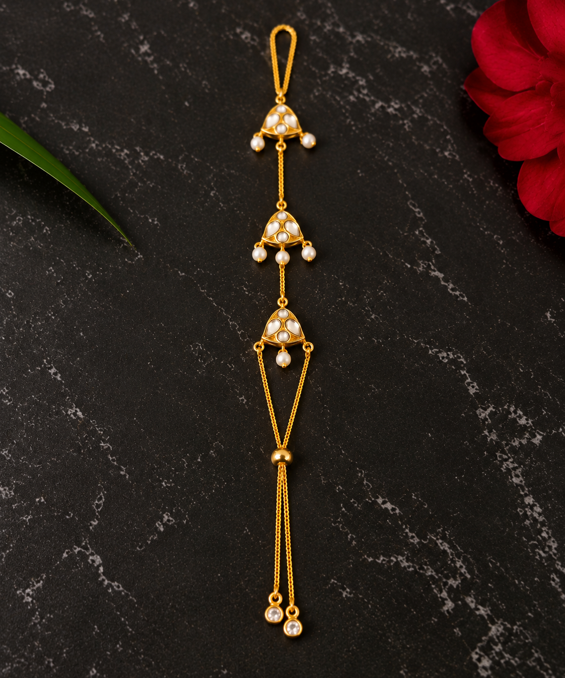 Haath Phool Collection - With Kundan and pearls