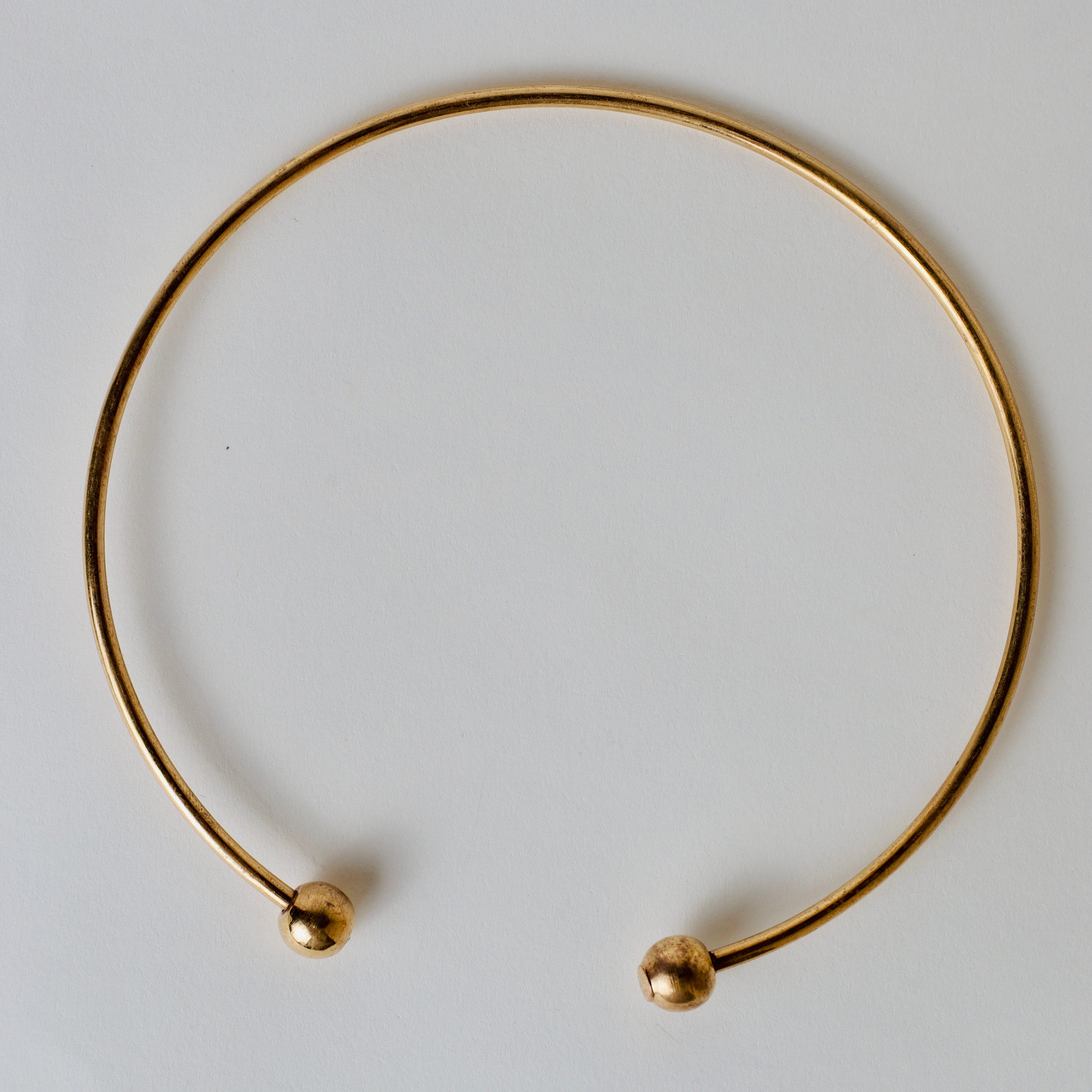 Brass necklace ( hasli style)  Steel necklace ( hasli style )
