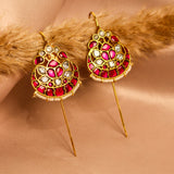 Heritage Sphere Kundan Earcuff with Pearl Borders
