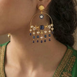 Royal Prism Chandbali: With sea shell detailing