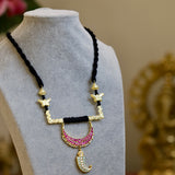 Artisan Aura Necklace: Artisan sleek and lightweight long necklace long - Isha Collection