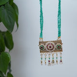 Stunning Gold pendant with Kundan ornate motifs