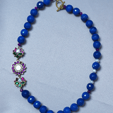 Royal blue agate beans