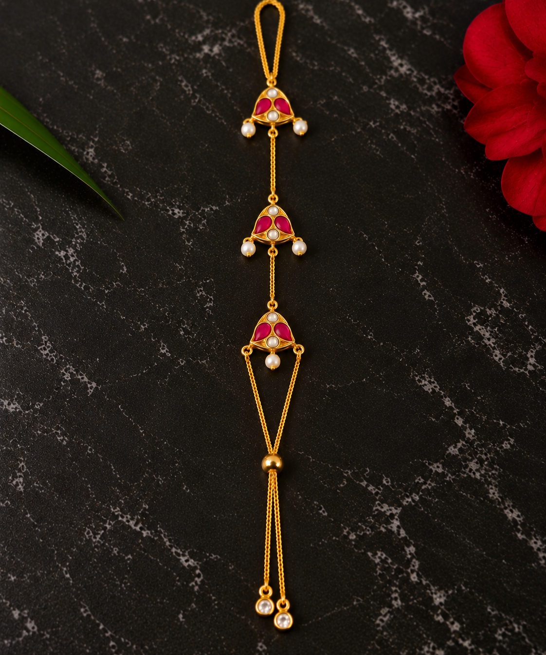 Haath Phool Collection - With Kundan and pearls