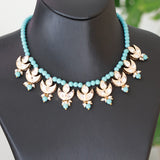 Silver signity stone choker