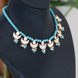 Silver signity stone choker