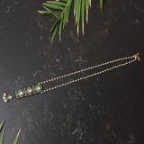 Emerald Royal Vault: Rajwada style multi-pearl beaded long chain  with emerald detailing- Isha Collection (Copy)