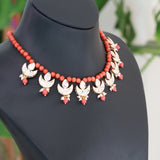Silver signity stone choker