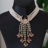 Multicolor beaded choker