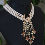 Multicolor beaded choker